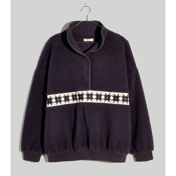 Madewell (Re)sourced Sherpa Popover Top - Picture 2 of 5